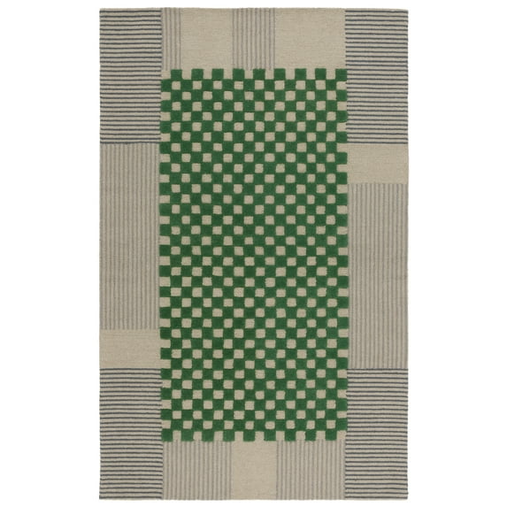 SAFAVIEH Genre Nanette Geometric Area Rug, Gray/Green, 5' x 8'