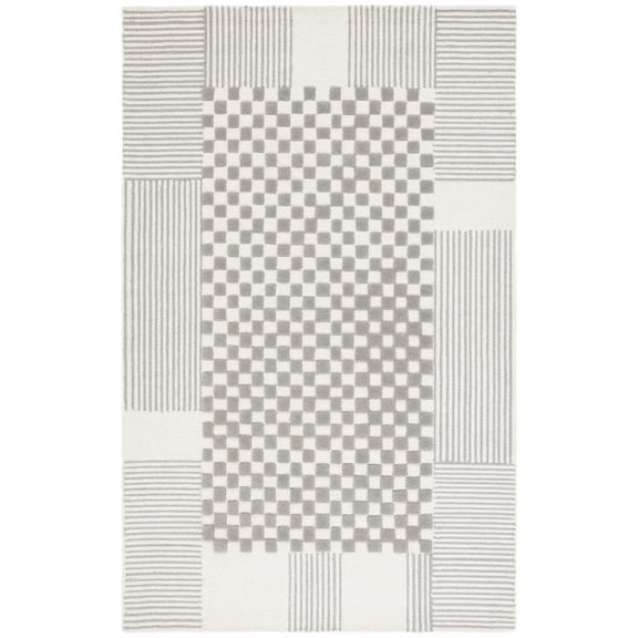 SAFAVIEH Genre Nanette Geometric Area Rug, Gray/Ivory, 8' x 10'