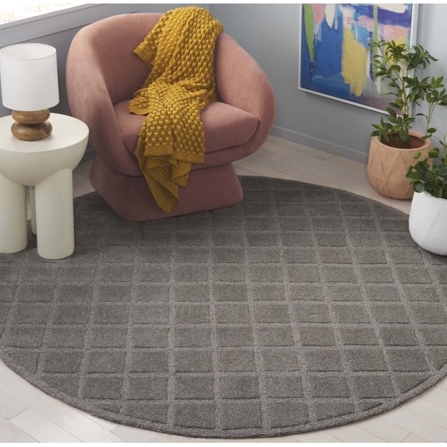 Safavieh Genre Ralph Geometric Area Rug, Gray, 6' x 6' Round