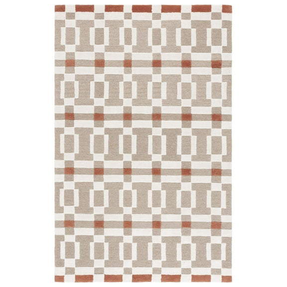SAFAVIEH Genre Taylan Geometric Area Rug, Ivory/Beige, 8' x 10'