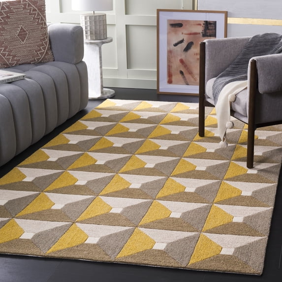 Safavieh Genre Trevelyan Geometric Area Rug, Gray/Gold, 5' x 8'