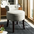 thumbnail image 1 of SAFAVIEH Georgia Vanity Stool Stone, 1 of 7