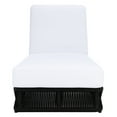 thumbnail image 1 of SAFAVIEH Gillian Outdoor Patio Sunlounger, White/Black, 1 of 15