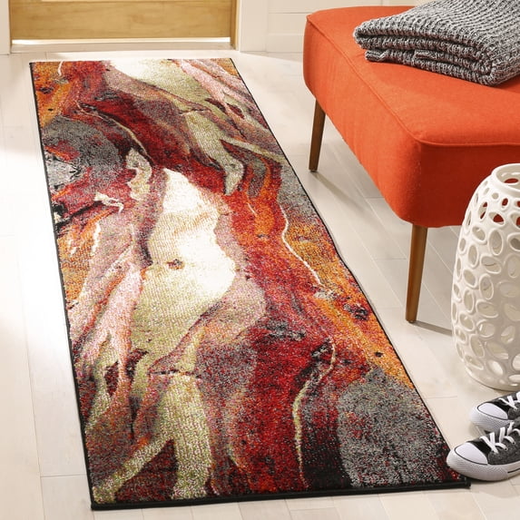 Safavieh Glacier Aleesha Geometric Runner Rug, Red/Multi, 2'3" x 6'
