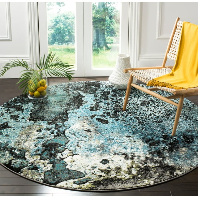 SAFAVIEH Glacier Collection GLA124B Blue / Multi Rug