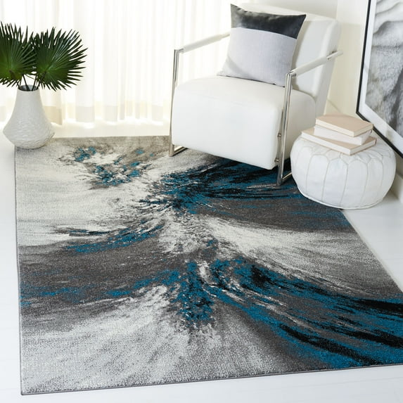 Safavieh Glacier Katelynn Abstract Area Rug, Blue/Gray, 2'7" x 5'