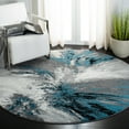thumbnail image 1 of Safavieh Glacier Katelynn Abstract Area Rug, Blue/Gray, 6'7" x 6'7" Round, 1 of 11