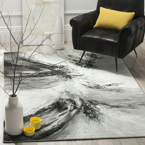 Safavieh Glacier Katelynn Abstract Area Rug, Gray/Multi, 3' x 3' Square