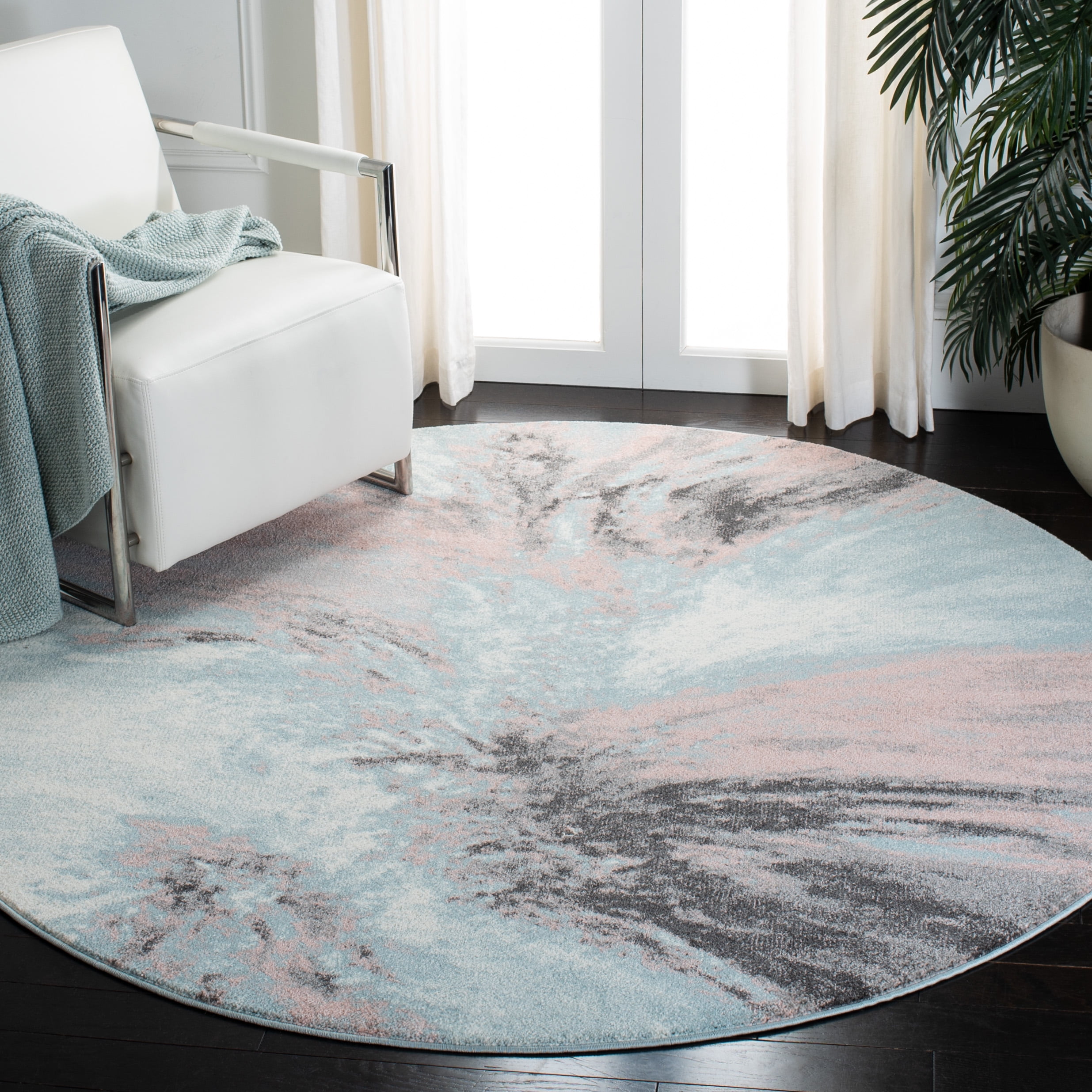 Safavieh Glacier Katelynn Abstract Area Rug, Pink/Blue, 5'3