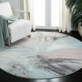 thumbnail image 1 of Safavieh Glacier Katelynn Abstract Area Rug, Pink/Blue, 5'3" x 5'3" Round, 1 of 12