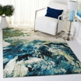 thumbnail image 1 of Safavieh Glacier Landen Abstract Area Rug, Navy/Green, 5'3" x 5'3" Square, 1 of 10