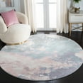 thumbnail image 1 of Safavieh Glacier Landen Abstract Area Rug, Pink/Blue, 6'7" x 6'7" Round, 1 of 11