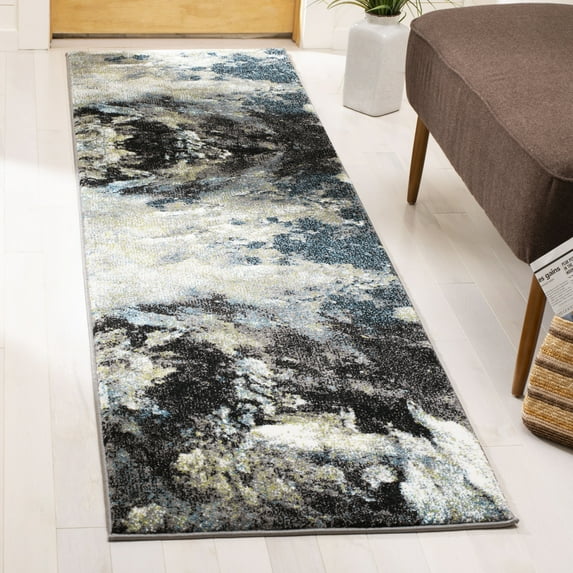 Safavieh Glacier Landen Abstract Runner Rug, Blue/Multi, 2'3" x 10'