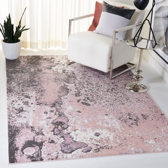 Safavieh Glacier Malanie Geometric Area Rug, Pink/Gray, 6'7" x 9'