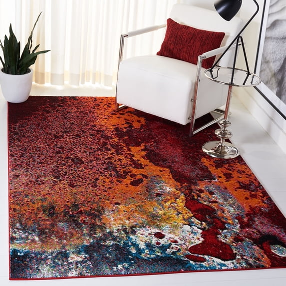 Safavieh Glacier Malanie Geometric Area Rug, Red/Orange, 4' x 6'