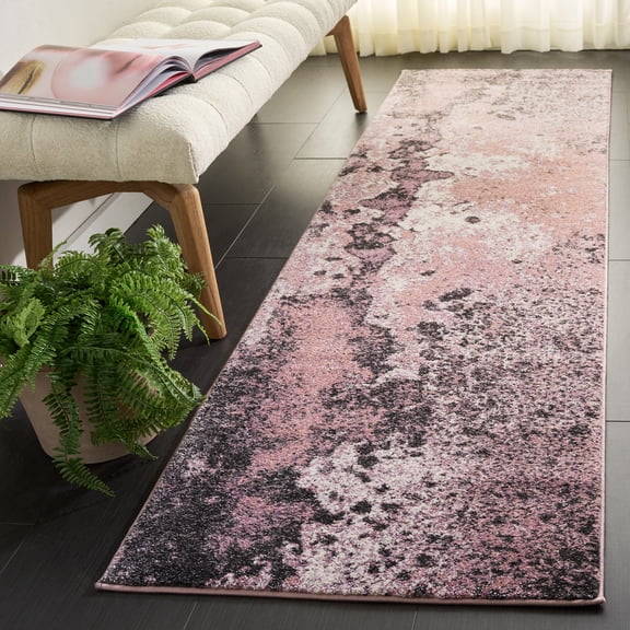 Safavieh Glacier Malanie Geometric Runner Rug, Pink/Gray, 2'3" x 8'