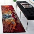 thumbnail image 1 of Safavieh Glacier Malanie Geometric Runner Rug, Red/Orange, 2'3" x 10', 1 of 10