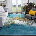 thumbnail image 1 of Safavieh Glacier Nazca Geometric Area Rug, Blue/Gold, 7'8" x 7'8" Square, 1 of 11