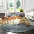 thumbnail image 1 of Safavieh Glacier Nazca Geometric Area Rug, Blue/Multi, 4' x 4' Round, 1 of 8
