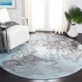 thumbnail image 1 of Safavieh Glacier Nazca Geometric Area Rug, Blue/Pink, 5'3" x 5'3" Round, 1 of 10