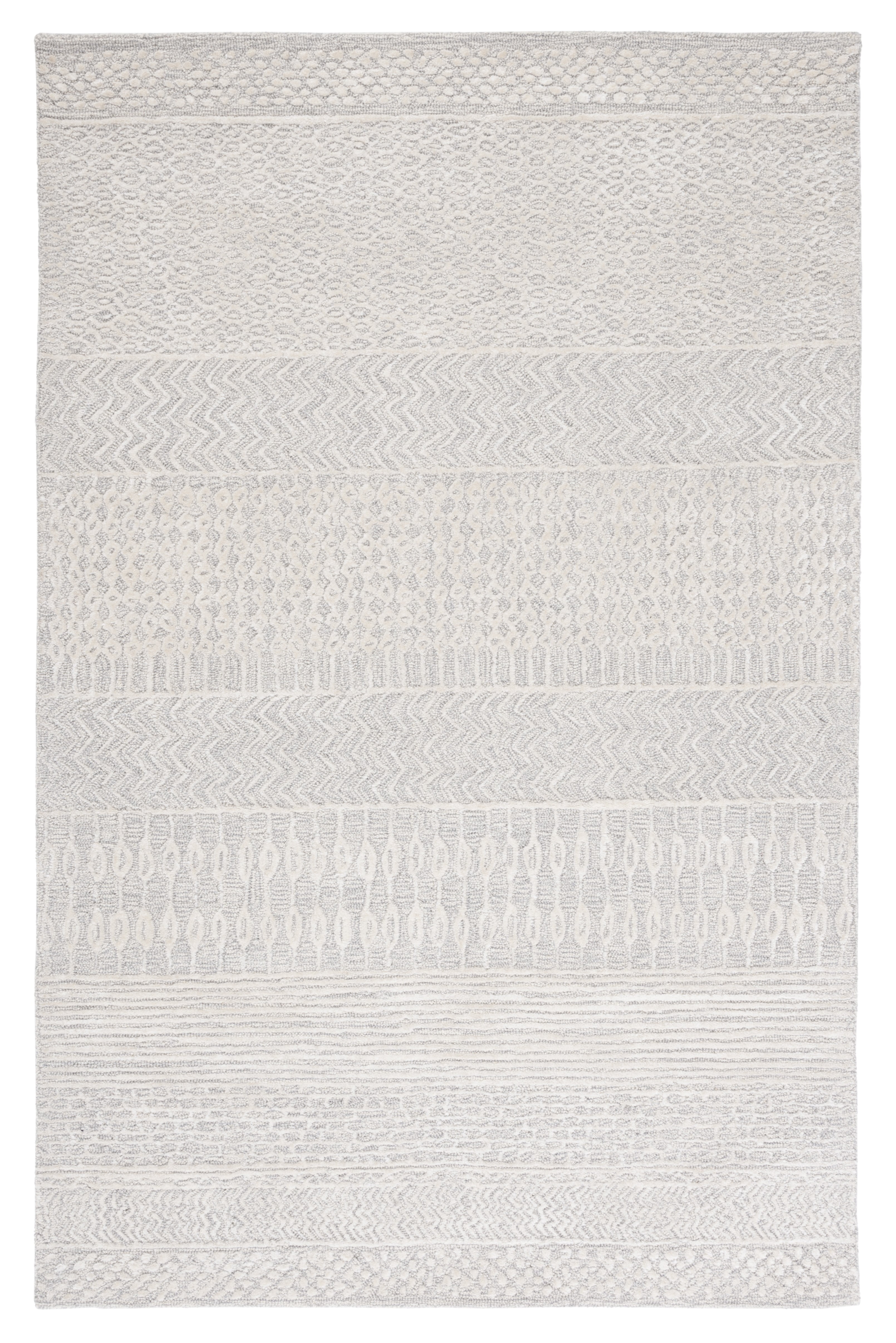 SAFAVIEH Glamour Andreas Geometric Area Rug, Grey/Ivory, 5' x 8'