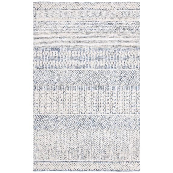 SAFAVIEH Glamour Andreas Geometric Area Rug, Navy/Ivory, 8' x 10'