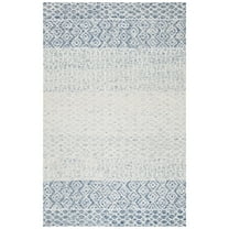 SAFAVIEH Glamour Anson Geometric Area Rug, Blue/Ivory, 6' x 6' Square