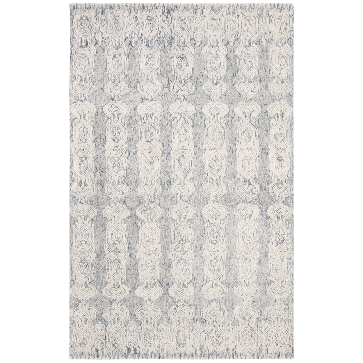 SAFAVIEH Glamour Aubree Abstract Area Rug, Blue/Ivory, 6' x 6' Round