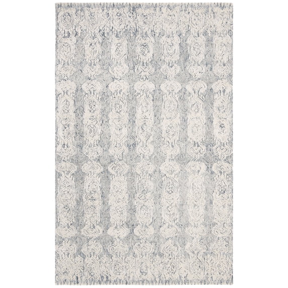 SAFAVIEH Glamour Aubree Abstract Area Rug, Blue/Ivory, 6' x 6' Round