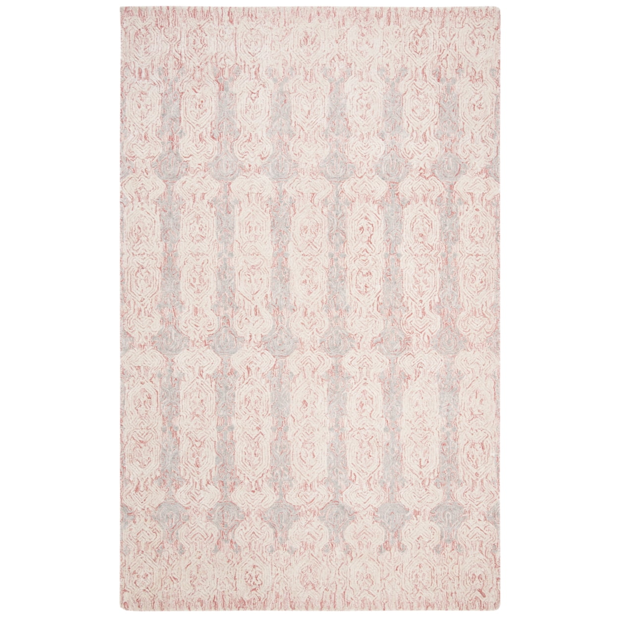SAFAVIEH Glamour Aubree Abstract Area Rug, Light Pink/Ivory, 4' x 6'