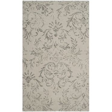 SAFAVIEH Glamour Blanca Damask Area Rug, Grey, 3' x 5'