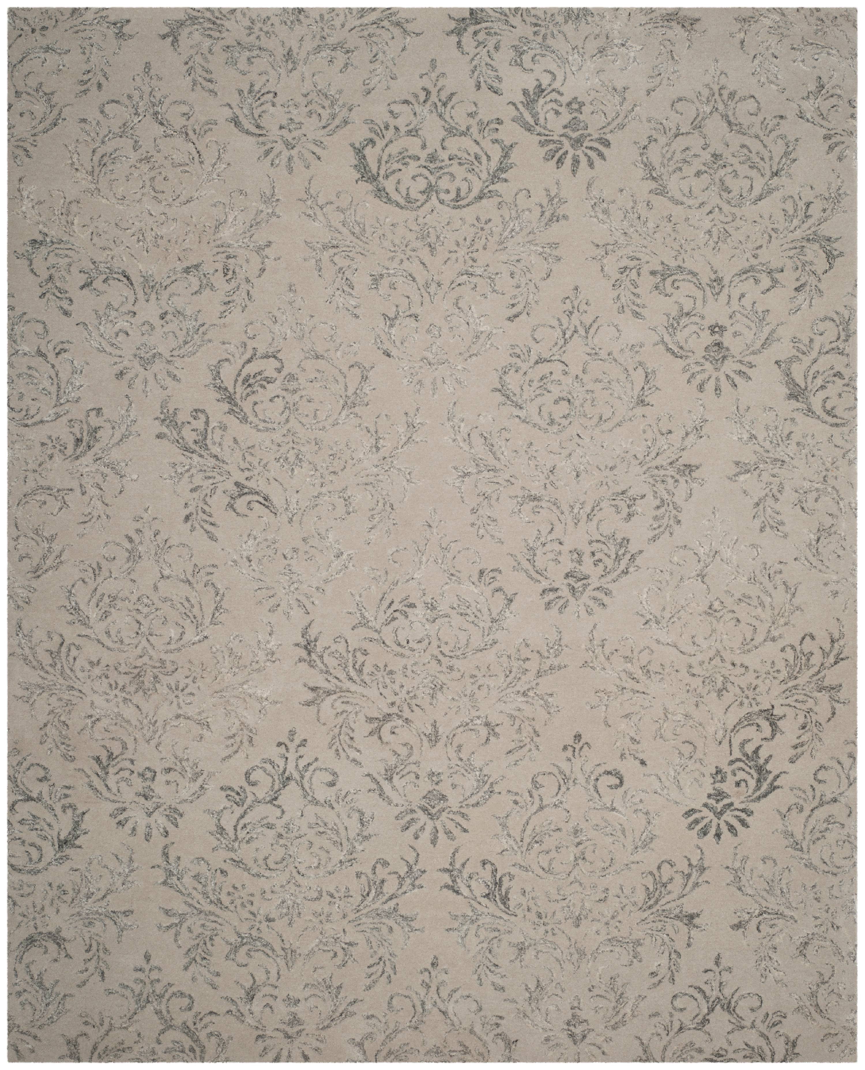 SAFAVIEH Glamour Blanca Damask Area Rug, Grey, 8' x 10'