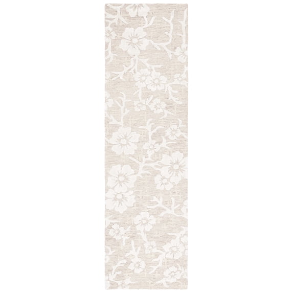 SAFAVIEH Glamour Braylon Abstract Runner Rug, Beige/Ivory, 2'3" x 8'