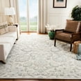 thumbnail image 1 of SAFAVIEH Glamour Catrine Bordered Wool Area Rug, Ivory/Grey, 8' x 10', 1 of 5