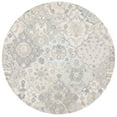 thumbnail image 1 of SAFAVIEH Glamour Charmaine Floral Wool Area Rug, Grey/Blue, 8' x 8' Round, 1 of 7