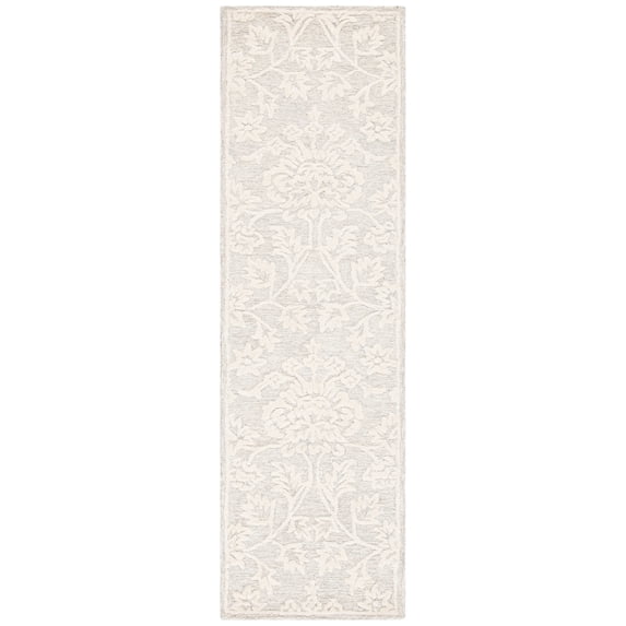 SAFAVIEH Glamour Cionadogh Floral Wool Runner Rug, Beige/Ivory, 2'3" x 8'