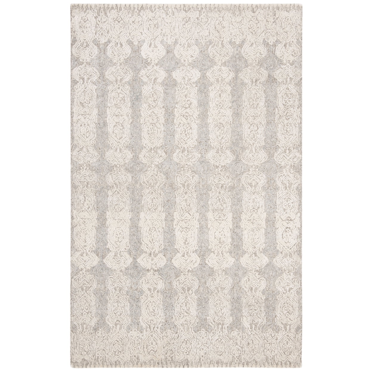 SAFAVIEH Glamour Collection GLM536F Grey / Ivory Rug - Walmart.com