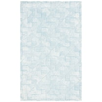 SAFAVIEH Glamour Damhan Geometric Area Rug, Ivory/Turquoise, 8' x 10'