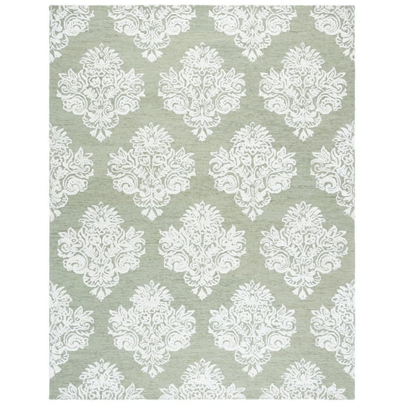 SAFAVIEH Glamour Dedan Floral Area Rug, Sage/Ivory, 8' x 10'