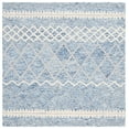 thumbnail image 1 of SAFAVIEH Glamour Drew Geometric Area Rug, Blue/Ivory, 6' x 6' Square, 1 of 7