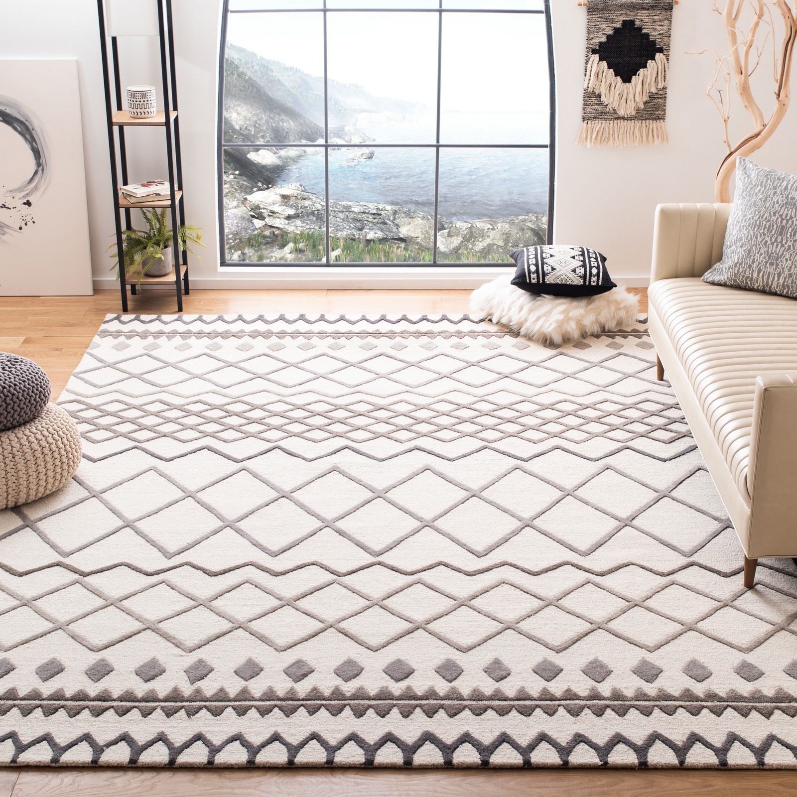 Safavieh Glamour Drew Geometric Chevron Area Rug or Runner