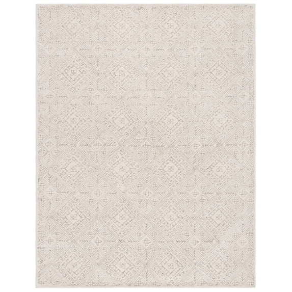 SAFAVIEH Glamour Drummond Geometric Wool Area Rug, Ivory/Beige, 8' x 10'