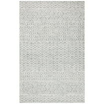 SAFAVIEH Glamour Elouise Geometric Area Rug, Green/Ivory, 6' x 6' Square
