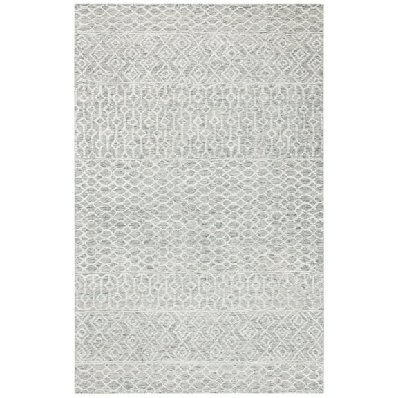SAFAVIEH Glamour Elouise Geometric Area Rug, Green/Ivory, 6' x 6' Square