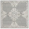 thumbnail image 1 of SAFAVIEH Glamour Euler Abstract Area Rug, Grey/Ivory, 6' x 6' Square, 1 of 8