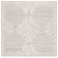 thumbnail image 1 of SAFAVIEH Glamour Euler Abstract Area Rug, Silver/Ivory, 6' x 6' Square, 1 of 8