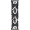 thumbnail image 1 of SAFAVIEH Glamour Euler Abstract Runner Rug, Black/Ivory, 2'3" x 8', 1 of 8