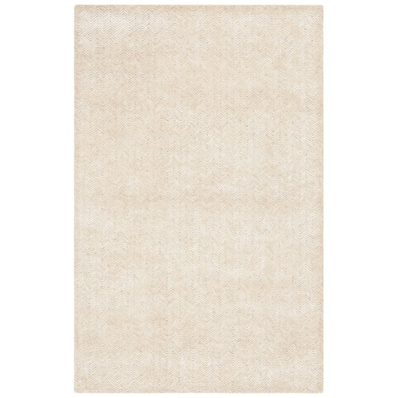 SAFAVIEH Glamour Flanagan Wavy Striped Area Rug, Gold/Ivory, 3' x 5'