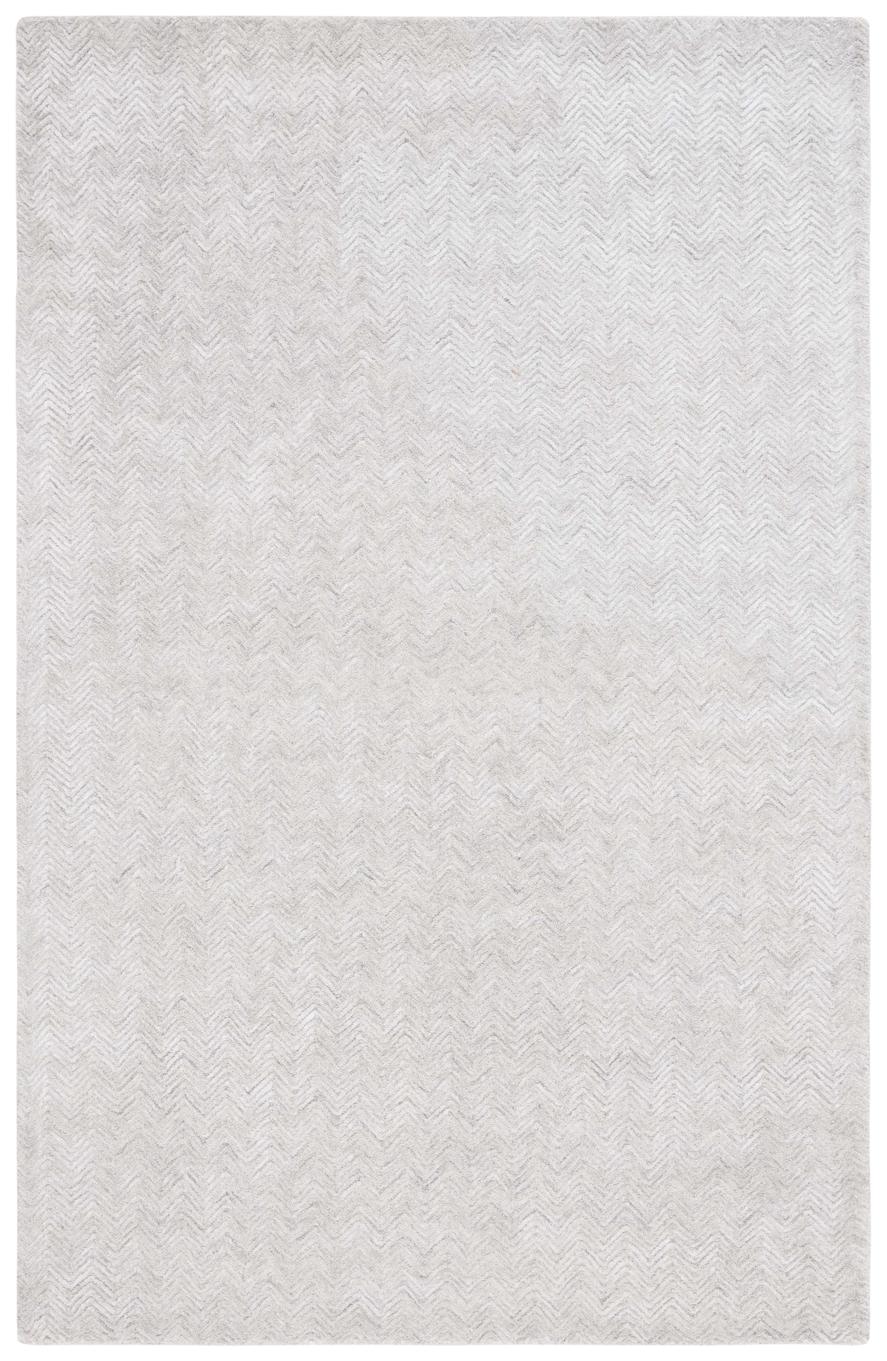 SAFAVIEH Glamour Flanagan Wavy Striped Area Rug, Gray/Ivory, 6' x 9'