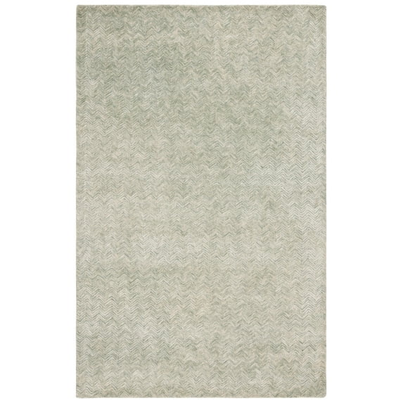 SAFAVIEH Glamour Flanagan Wavy Striped Area Rug, Green/Ivory, 3' x 5'